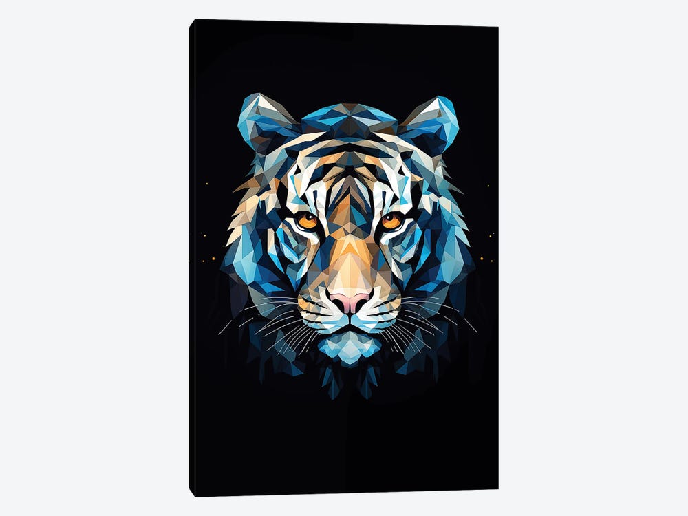 Poly Art Tiger by Durro Art 1-piece Canvas Artwork