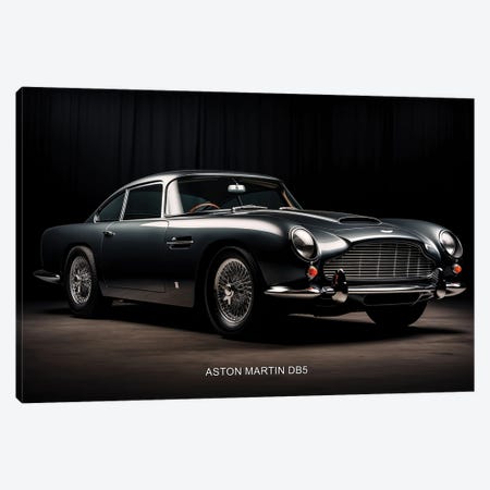 Aston Martin DB5 Canvas Print #DUR1307} by Durro Art Canvas Print