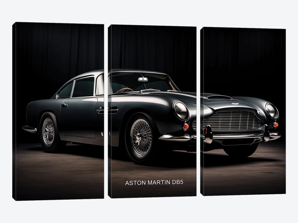 Aston Martin DB5 by Durro Art 3-piece Canvas Art