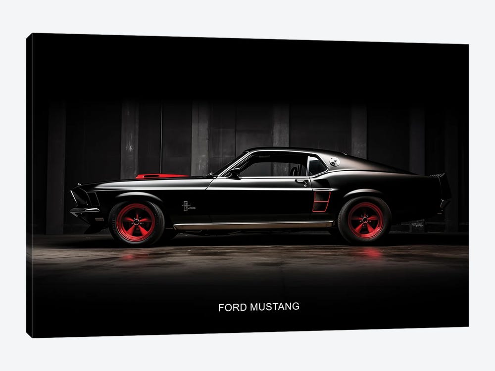 Ford Mustang by Durro Art 1-piece Canvas Art