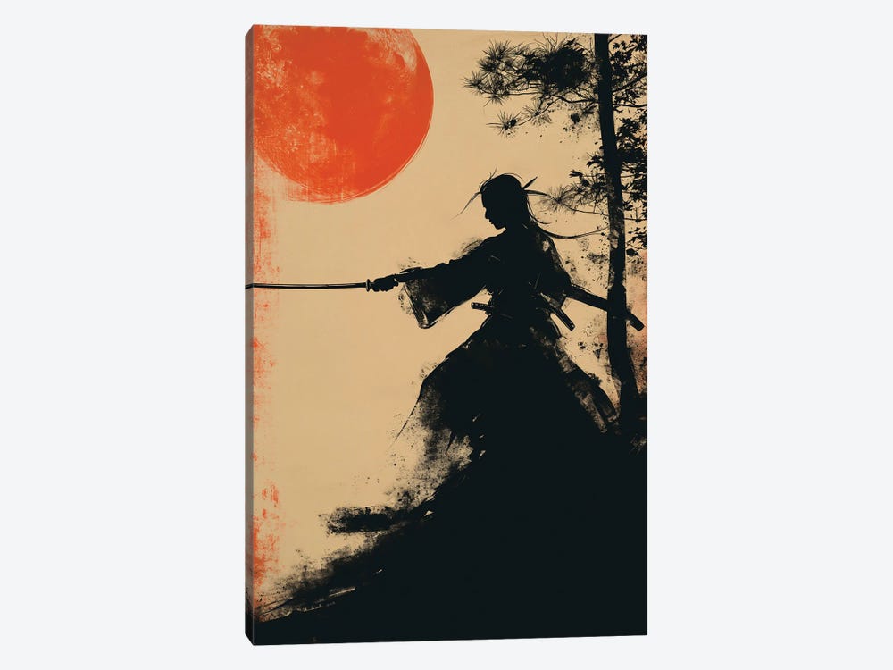 Samurai Sunset II by Durro Art 1-piece Art Print