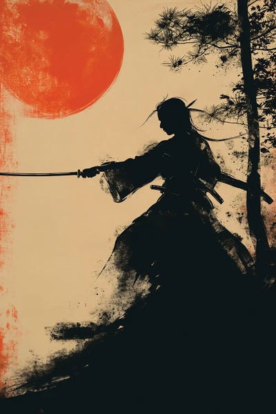 Durro Art: Samurai Sunset II by Durro Art