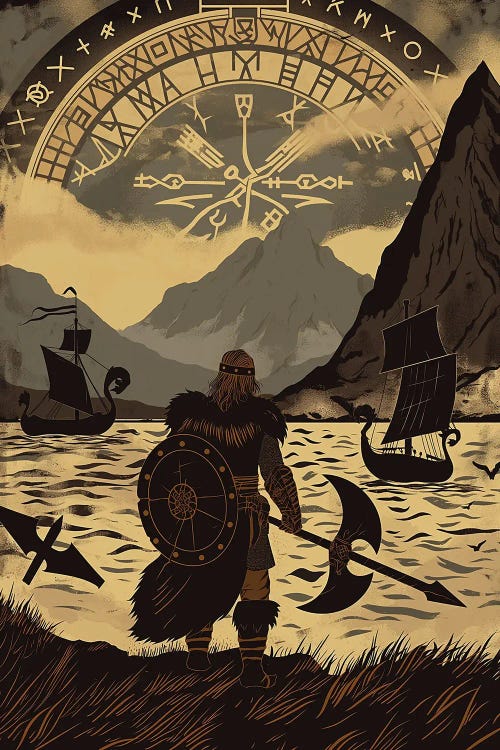 Viking Warrior III by Durro Art wall art