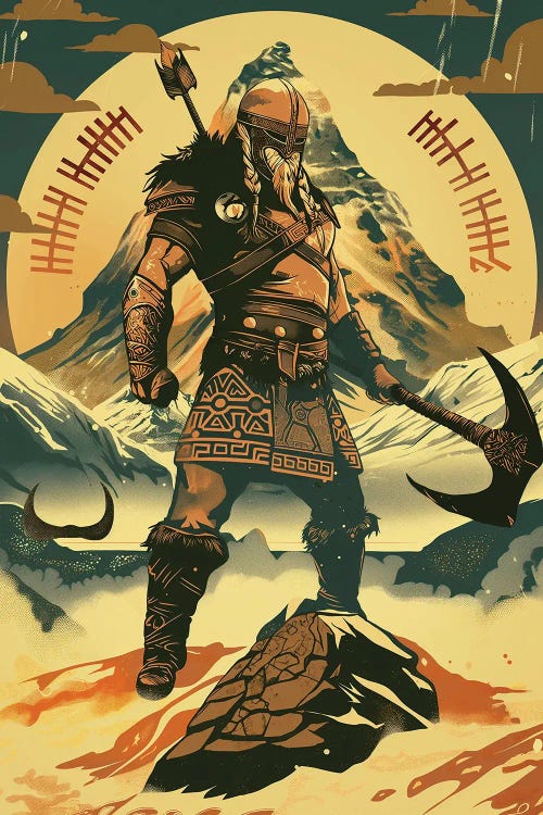 Viking Warrior IV by Durro Art wall art