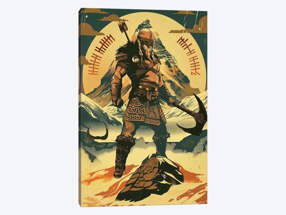 Viking Warrior IV by Durro Art 1-piece Canvas Art