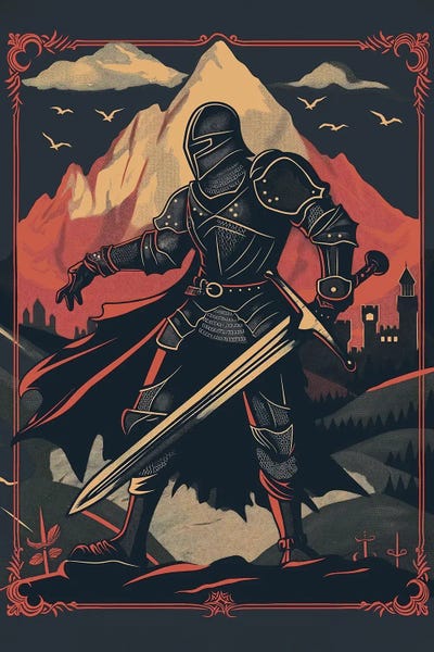 Edgy Bedroom: Knight II by Durro Art