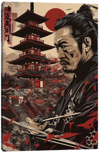 Samurai Warrior IV Canvas Art Print - Durro Art