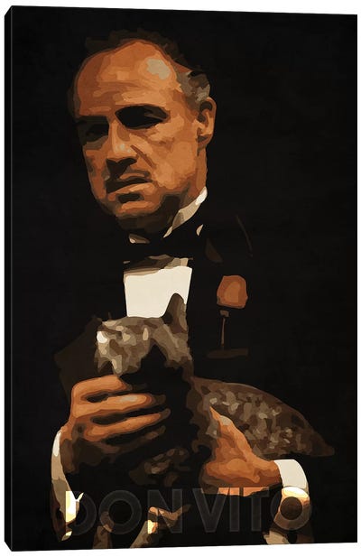 Don Vito Canvas Art Print - Don Vito Corleone