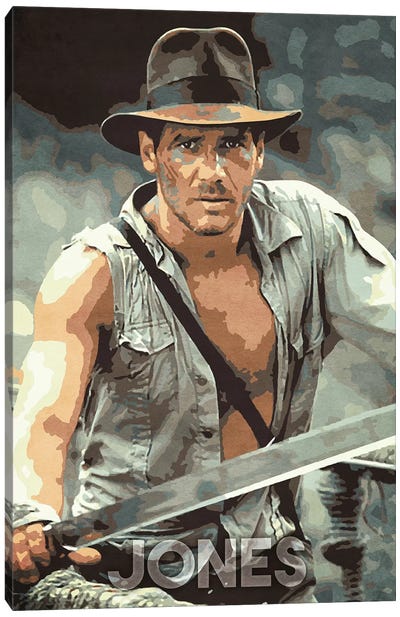 Jones Canvas Art Print - Indiana Jones