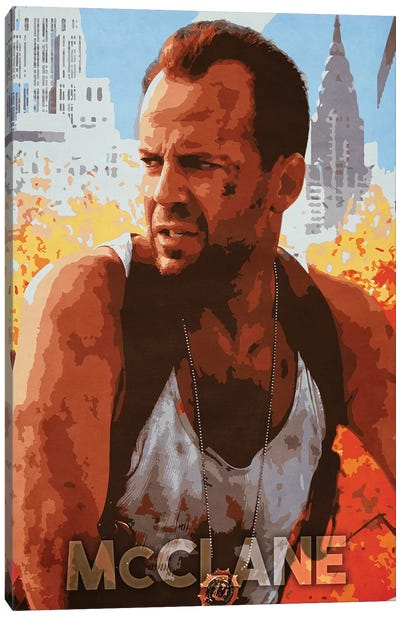 McClane Canvas Art Print - Bruce Willis
