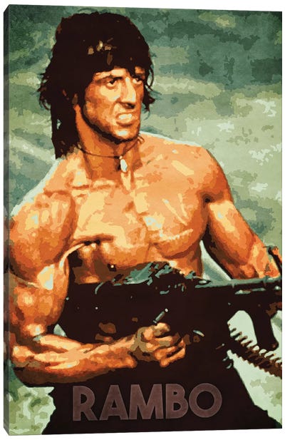 Rambo Canvas Art Print - '70s TV & Movies