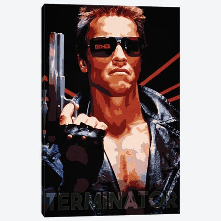 Terminator Canvas Print #DUR165} by Durro Art Art Print