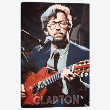 Clapton Canvas Print #DUR176} by Durro Art Canvas Artwork
