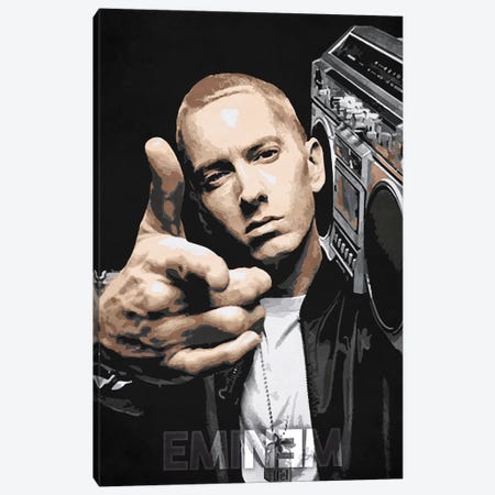 Eminem Canvas Print #DUR180} by Durro Art Canvas Artwork