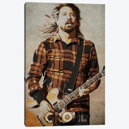 Grohl Canvas Print #DUR181} by Durro Art Canvas Artwork