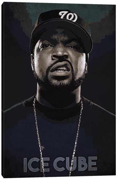 Ice Cube Canvas Art Print - Nineties Nostalgia Art