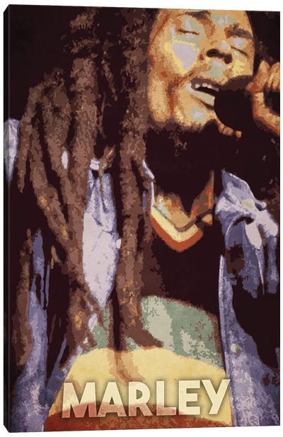Marley Canvas Art Print - '70s Music