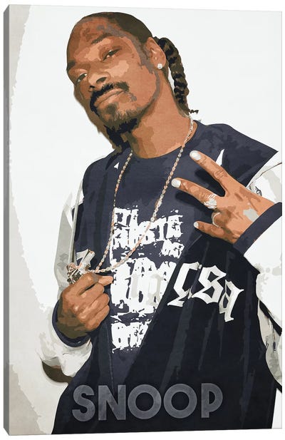 Snoop II Canvas Art Print - Snoop Dogg