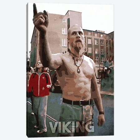 Viking Canvas Print #DUR201} by Durro Art Art Print