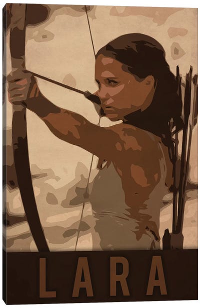 Lara Canvas Art Print - Lara Croft