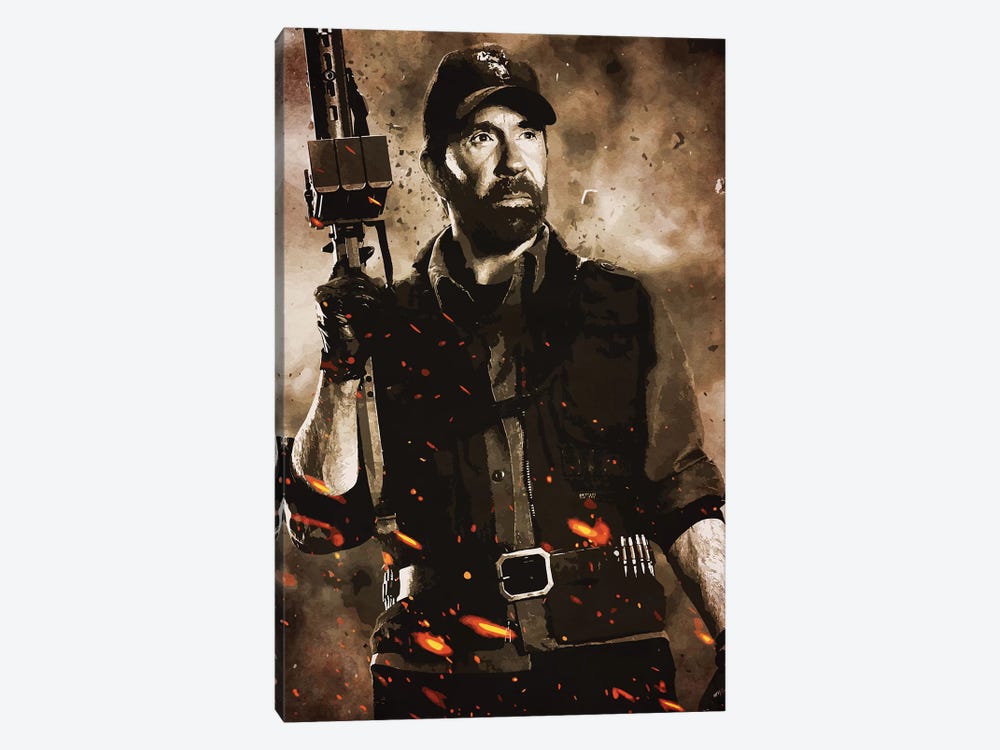 Expendables Chuck by Durro Art 1-piece Canvas Art Print