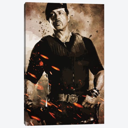Expendables Stallone Canvas Print #DUR247} by Durro Art Canvas Art