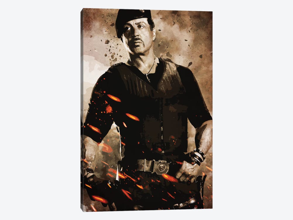 Expendables Stallone by Durro Art 1-piece Canvas Wall Art