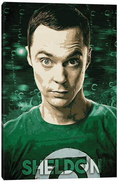 Sheldon Canvas Art Print - Sitcoms & Comedy TV Show Art