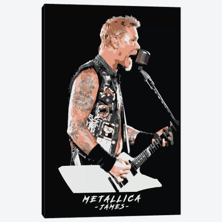 Metallica James Canvas Print #DUR305} by Durro Art Canvas Art Print