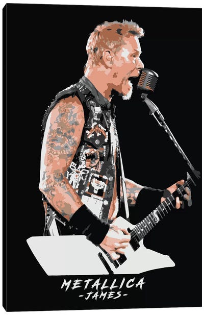 Metallica James Canvas Art Print - Durro Art