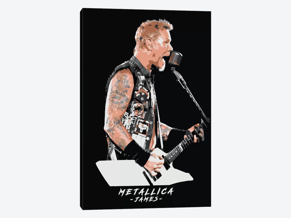 Metallica James by Durro Art 1-piece Canvas Art Print