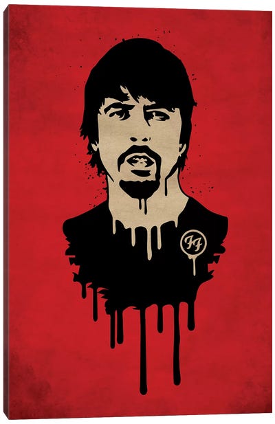 Foo Fighter Canvas Art Print - Dave Grohl