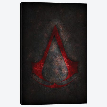 Assassins Creed Red Canvas Print #DUR310} by Durro Art Canvas Print