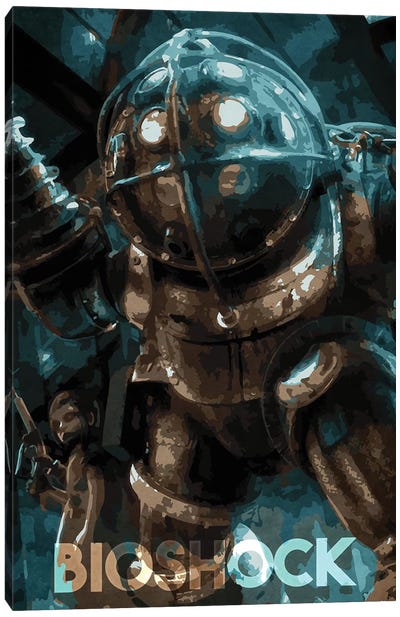 Bioshock Canvas Art Print - Robot Art