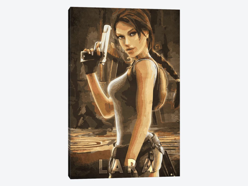 Lara Tomb Raider by Durro Art 1-piece Canvas Wall Art