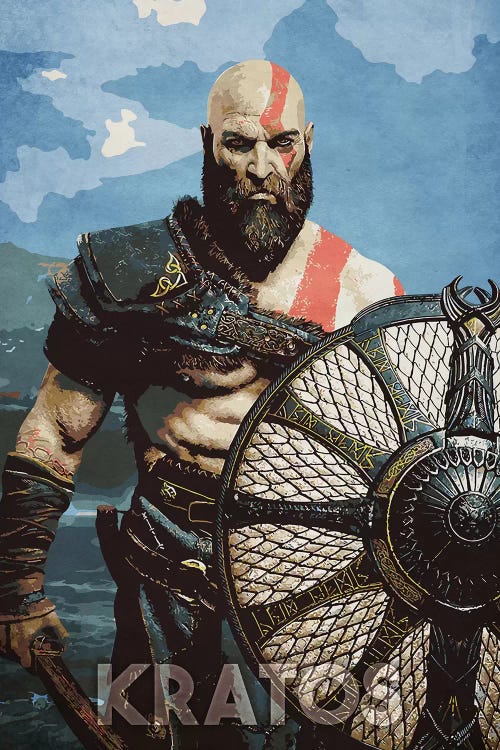 Kratos With Shield