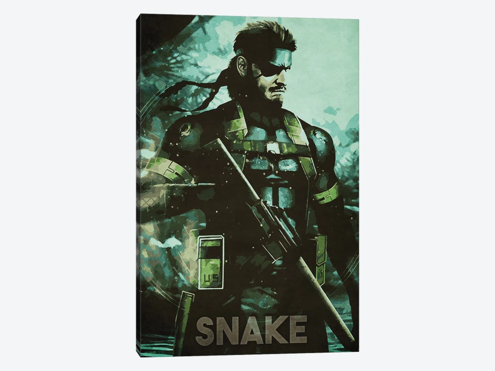 Solid Snake by Durro Art 1-piece Canvas Artwork