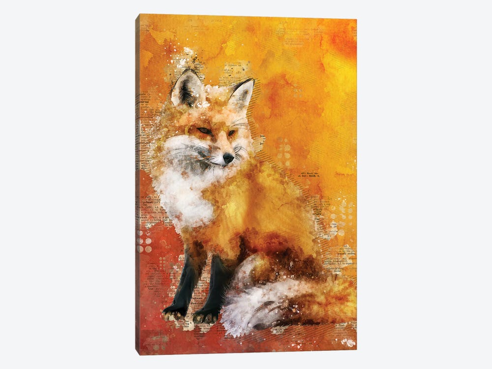 Fox Red by Durro Art 1-piece Canvas Wall Art