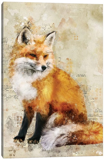 Fox Canvas Art Print - Durro Art
