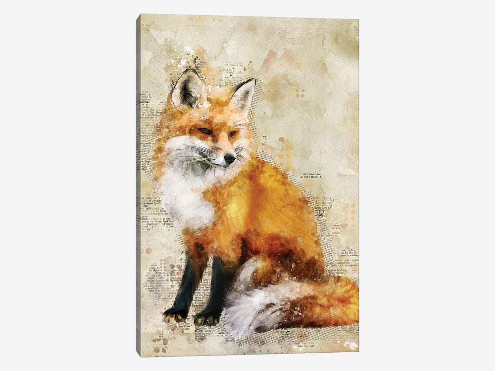 Fox by Durro Art 1-piece Canvas Art Print