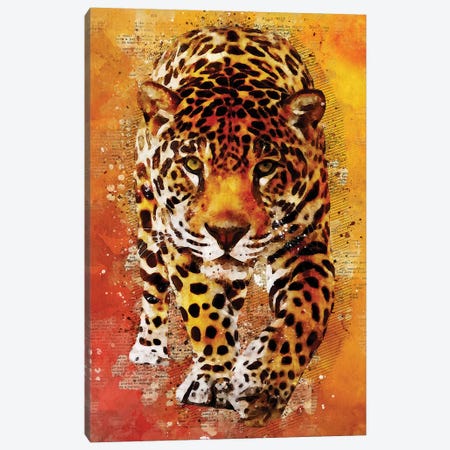 Leopard Wild Canvas Print #DUR349} by Durro Art Canvas Art