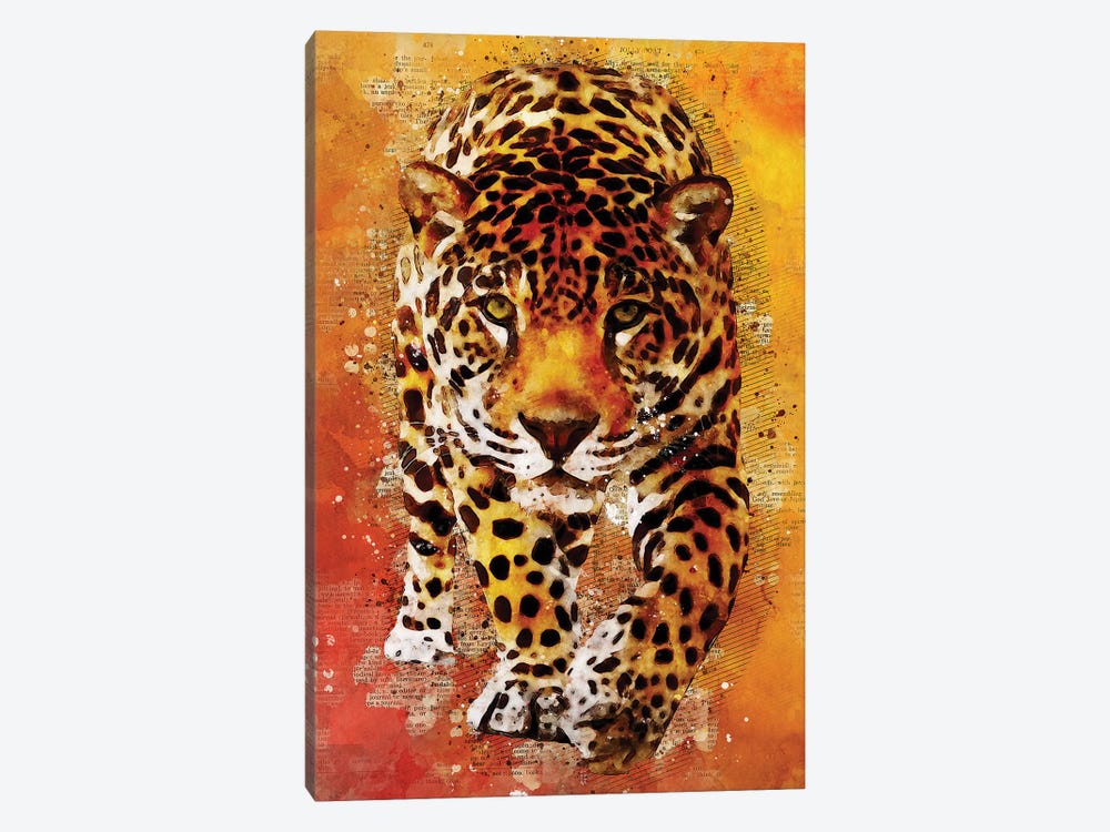 Leopard Wild by Durro Art 1-piece Canvas Print