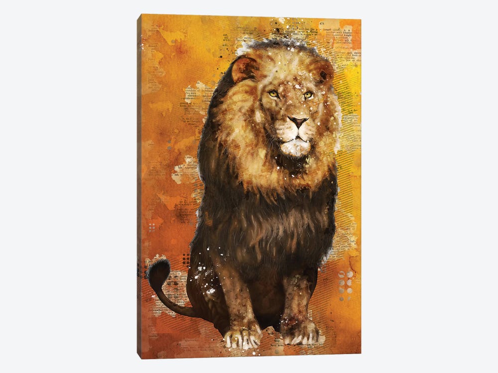 Lion Wild by Durro Art 1-piece Canvas Art