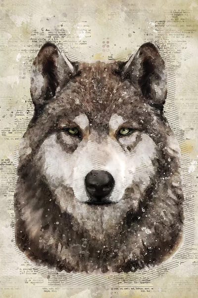 Wolf by Durro Art metal wall art