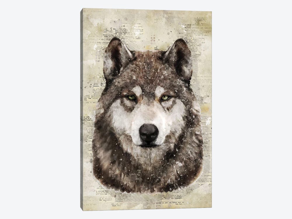 Wolf by Durro Art 1-piece Canvas Artwork