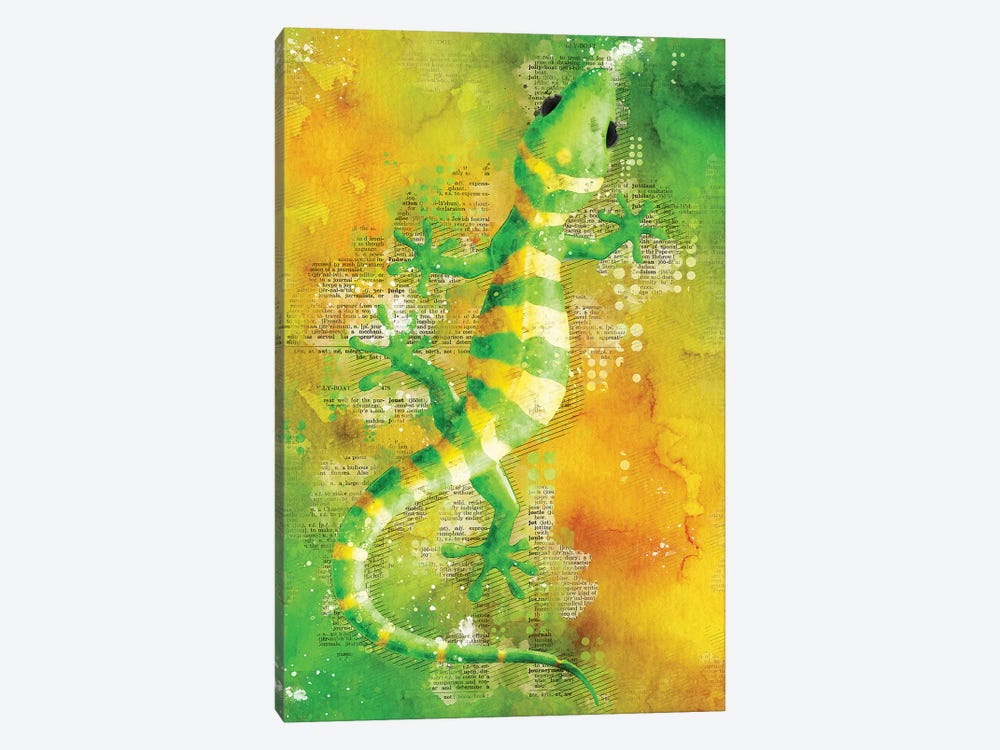 Lizard Green by Durro Art 1-piece Canvas Print