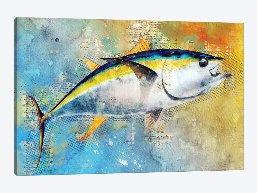 Big Fish Blue by Durro Art 1-piece Canvas Art