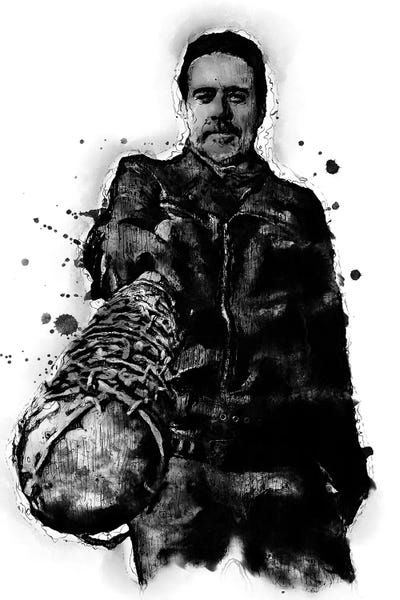 negan black and white