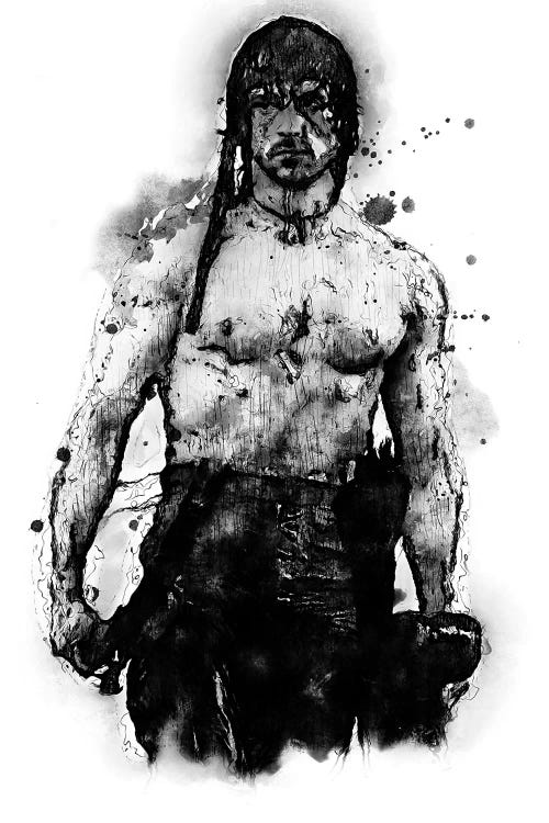 Rambo Soldier by Durro Art wall art