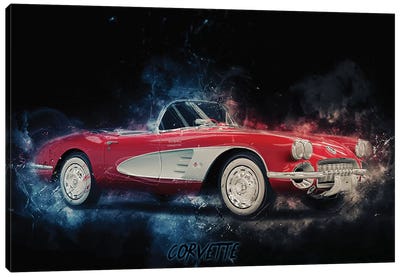 Corvette Canvas Art Print - Cars By Brand